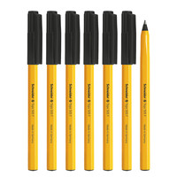 Schneider 施耐德 505F 拔帽圆珠笔 黑色 0.5mm 6支装