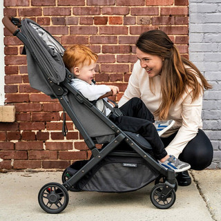 美国Uppababy Minu V2婴儿推车可坐可躺轻便折叠避震便携可登机伞车推车 滨海蓝