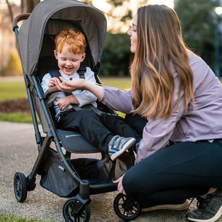 美国Uppababy Minu V2婴儿推车可坐可躺轻便折叠避震便携可登机伞车推车 滨海蓝