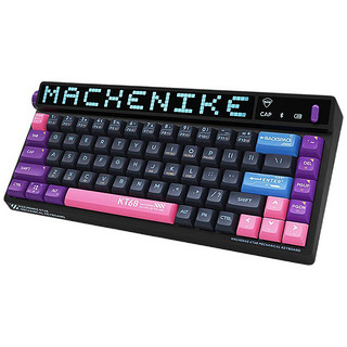 MACHENIKE 机械师 KT68 68键 2.4G蓝牙 多模无线机械键盘 回到未来 ttc金银轴 RGB