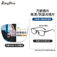 winsee 万新 1.74极薄非球面树脂镜片+镜邦超轻钛架多款可选