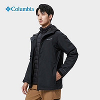 PLUS会员：哥伦比亚 男子可拆卸夹棉内胆三合一冲锋衣 WE5979