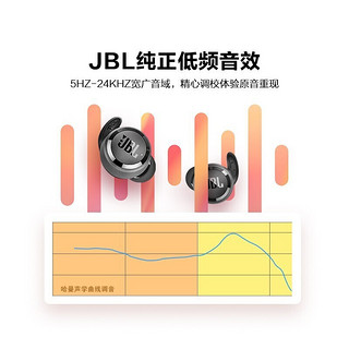 JBL 杰宝 T280TWS PLUS 真无线蓝牙耳机入耳式麦克风通话降噪运动双耳立体声 寒光灰开盖即连 哈曼调音