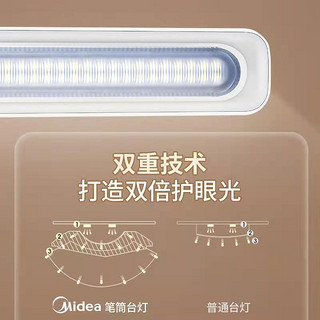 Midea 美的 透镜护眼无极调光台灯