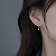 MOEFI 茉妃 方块精致耳扣s925银女2022年新款潮圆环高级感个性简约风会动的耳坠
