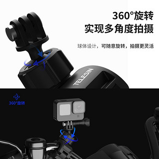 TELESIN 泰迅)GoPro10 9骑行夹gopro11自行车支架配件action3摩托车支架insta360 ONER单车管夹