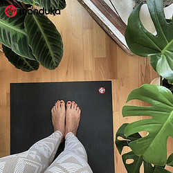 Manduka PRO 传奇系列黑垫加厚加宽加长180*66cm防滑瑜伽垫青蛙健身垫子男女地垫阿汤神器6mm厚度传奇黑