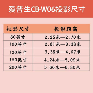 爱普生（EPSON） 投影仪办公商务会议商用 高清高亮便捷投影机 支持吊装侧投 CB-W06 标配+100寸电动遥控幕布+上门安装