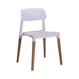 百思宜 Y041 现代塑料餐椅 钢琴白