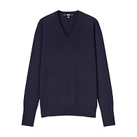 UNIQLO 优衣库 女士V领针织衫 441187 藏青色 2XL