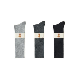 Caramella 焦糖玛奇朵 女士高筒袜套装 511823 3条装(中灰+深灰+黑色)