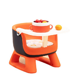 Rikang 日康 宝餐椅 婴儿学坐椅多功能叫椅儿童吃饭餐桌 RK-X2009-2 橙色