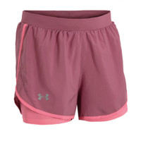 UNDER ARMOUR 安德玛 Fly By 2.0 女子运动短裤 1356200-001 粉红色 M