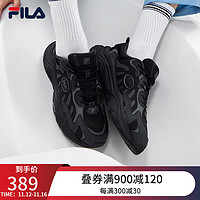 FILA 斐乐 官方男鞋2022年秋季新款3M反光休闲鞋轻便复古跑鞋海草鞋太阳鞋KEPPLER 黑/阴影灰-WD