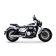 奔达 Rock300 灰石 白色 复古摩托车太子车双缸摩托车