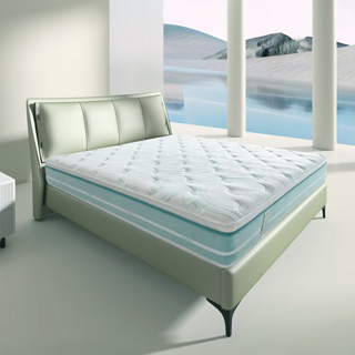 进口乳胶软硬两睡厚垫抗菌防螨独立弹簧床垫席梦思光年plus 3.0床垫 1.8米*2米