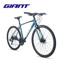 GIANT 捷安特 Escape 1成人男城市休闲通勤24速健身平把公路自行车 银光深绿