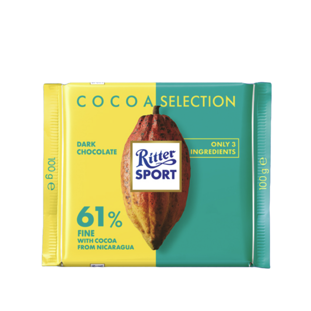 Ritter SPORT 瑞特斯波德 尼加拉瓜 浓醇黑巧克力