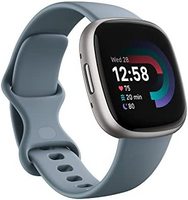 fitbit 中性 成人 Versa 4,瀑布蓝/白金智能手表