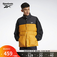 Reebok锐步官方男女款羽绒服夹克外套户外机能运动拼接保暖短款H52845 H52845-黄色 L(180/100A)