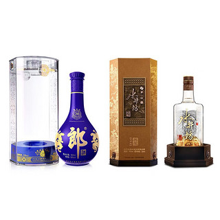 LANGJIU 郎酒 青花郎酒 天宝洞藏 陈酿 53%vol 500ml+水井坊 52度 典藏大师版 500ml