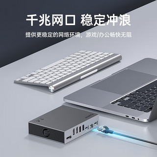 奥睿科（ORICO） Type-C桌面扩展坞USB-C转HDMI&DP&网口适用苹果Macbook 三屏独显丨15合1-灰色