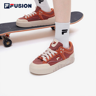 FILA 斐乐 FUSION Stack 女子运动板鞋 T12W232201F-MC 红木色 37.5