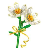 ZHEGAO 哲高 积木花苑系列 QL2354A 水仙花 白色