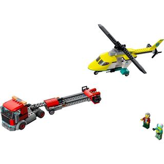LEGO 乐高 City城市系列 60343 救援直升机运输车