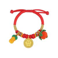 CHJ JEWELLERY 潮宏基 萌吉兔系列 兔宝宝足金手绳