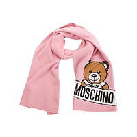 MOSCHINO 秋冬保暖 MOSCHINO早春围巾 泰迪熊字母图案男女围巾