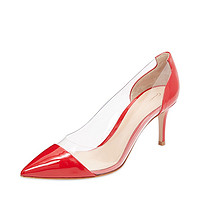 GIANVITO ROSSI 吉安维托·罗西 GIANVITOROSSI红色透明色经典女凉鞋拖鞋