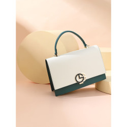 goldlion金利来女包手提包女简约时尚撞色小方包韩版单肩斜挎包百搭