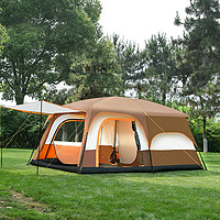 LUKANUO 卢卡诺 户外帐篷8人以上多人两室一厅大型双层防雨防风加厚遮阳野餐露营