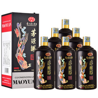 茅台集团 颜色系列 黑金 茅源酒 酱香型白酒 53度500ml*6瓶 飞天仙女图 礼盒酒水