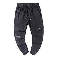 JEANSWEST 真维斯 男士牛仔长裤 S-21-151710 黑色 33