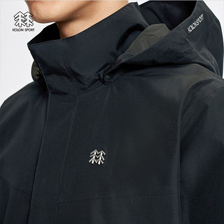 KOLON SPORT/可隆防水冲锋衣 男子秋冬季户外运动防风透汽GORE-TEX戈尔夹克 LHGJ1WN117-BL 黑 185/2XL