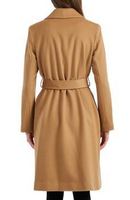 Max Mara Belted Notch Collar Wool & Cashmere Blend Coat