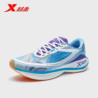 XTEP 特步 160X3.0碳板竞速跑步鞋子男鞋运动鞋2022马拉松PB科技运动鞋男 兰紫-男款979419110071 40