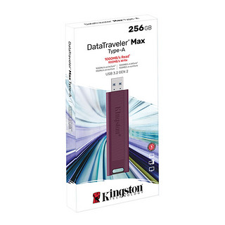 Kingston 金士顿 DTMAXA USB3.2 固态U盘 红色 256GB USB-A