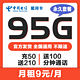 中国电信 星河卡 95G通用流量+100分钟