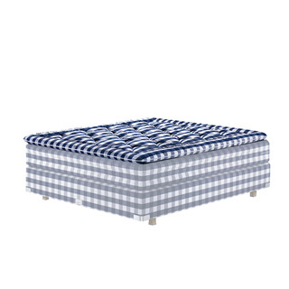 哈斯腾 Hastens BJX 马尾毛顶垫 蓝白格 180*200*5cm