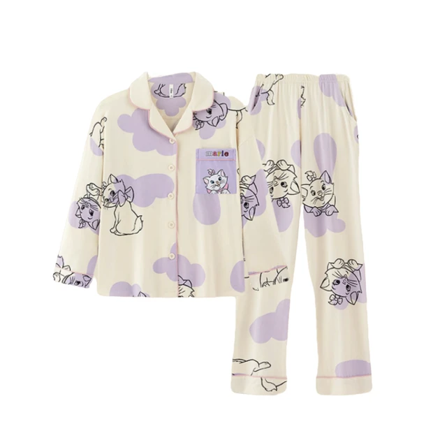 宫蝶 迪士尼玛丽猫联名 女士睡衣套装 SJ-DSN6634