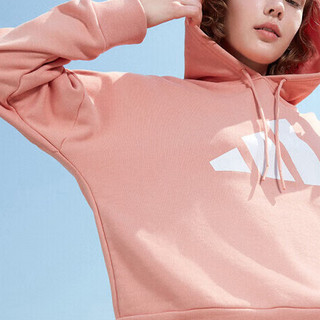 adidas 阿迪达斯 W FI 3B HOODIE 女子运动卫衣 H24082 浅粉 M