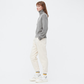 UNIQLO 优衣库 女士高领针织衫 455446 灰色 M