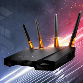 ASUS 华硕 TUF GAMING AX3000M 小旋风 双频3000M 家用千兆Mesh无线路由器 Wi-Fi 6 黑色 单个装