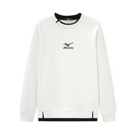 美津浓 Mizuno秋季新款情侣卫衣圆领纯色简约柔软亲肤长袖百搭男女户外休闲上衣