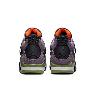 AIR JORDAN 正代系列 Air Jordan 4 Retro 女子篮球鞋 AQ9129-500 峡谷紫/安全橙/野外绿/黑/白色 36