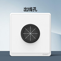 抖音超值购：CHNT 正泰 官方旗舰店86型出线孔面板开关插座空白板穿线孔堵洞遮挡盖版