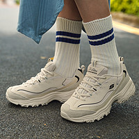 抖音超值购：SKECHERS 斯凯奇 摩卡熊女鞋22秋冬新款老爹鞋运动熊猫鞋厚底增高鞋